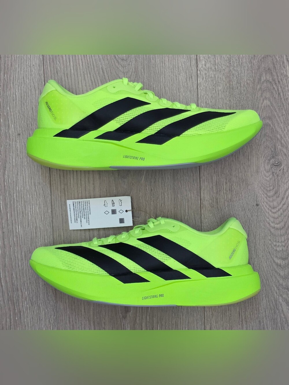 adidas Adizero EVO SL Road Running Shoes Lime JR5839 Women's Sizes NWT MSRP $150